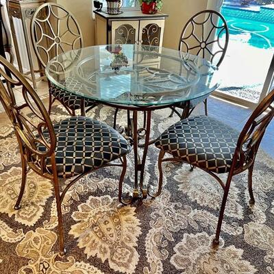 Glass-top Dinette Table and Chairs