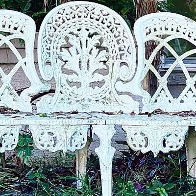 Victorian garden bench