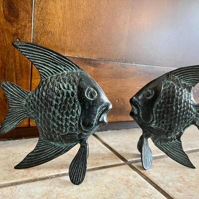 Cast iron pair of fish