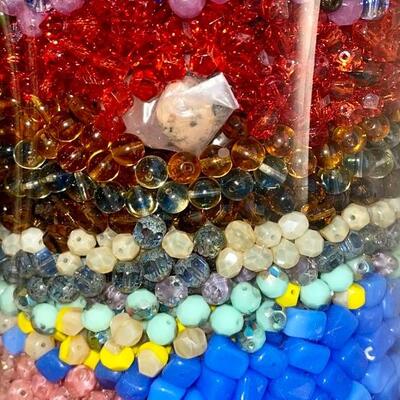 Fire polished Czechoslovakian glass beads (used for making jewelry)