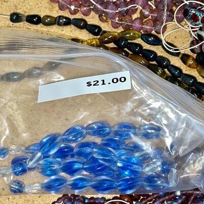 Fire polished Czechoslovakian glass beads (used for making jewelry)