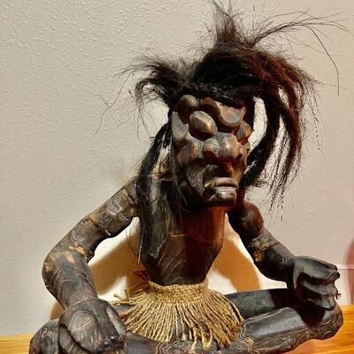 Hawaiian / Polynesian hand-carved tribal / medicine man / tiki god / voodoo doll