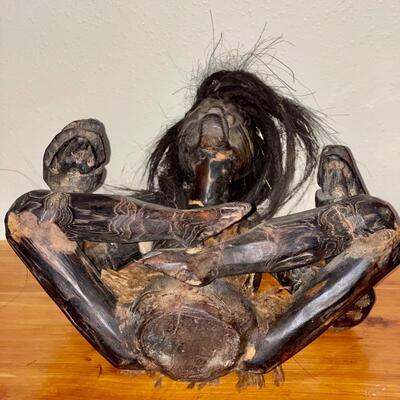 Hawaiian / Polynesian hand-carved tribal / medicine man / tiki god / voodoo doll