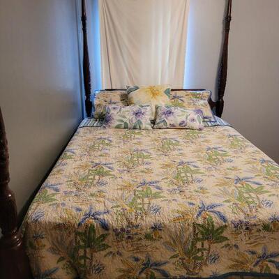 Very nice queen size bed with newer mattress and box springs