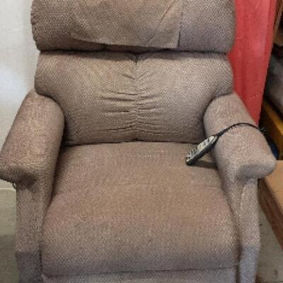 cloth lift chair, works and has no stains or tears in the fabric