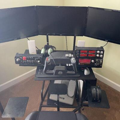 Volair Sim Universal Flight or Racing Cockpit Chassis with Triple Monitor Mounts
Volair Sim is the world's first Flight Sim Cockpit...