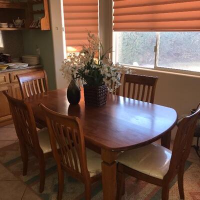 Dining table and 6 chairs $150