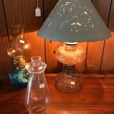 lamp with shade $26