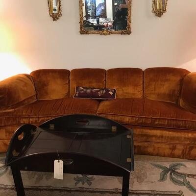Vanguard Chesterfield sofa $285
butler's tray coffee table $125