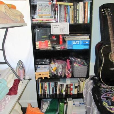 Lots of books & art supplies