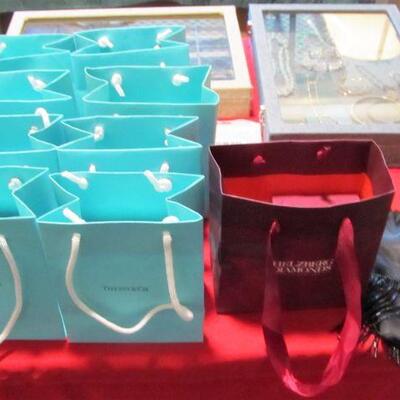 Tiffany gift bags/boxes available for sale for the upcoming holidays