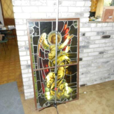 Lighted Stained Glass Angels