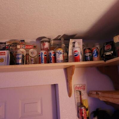 lots of Pepsi collectibles, old and newer