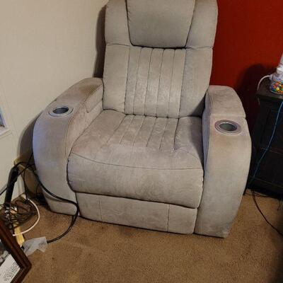 The other recliner, cleaner than the first