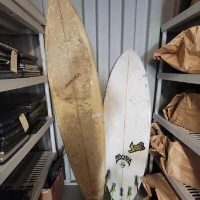 #7252 â€¢ Santa Cruz and Short Round Surfboards
