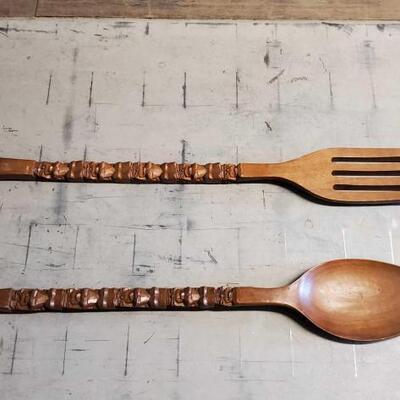 #4502 â€¢ Tiki Wooden Spoon and Fork