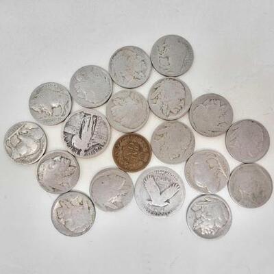 #1620 â€¢ (19) Coins of US Currency

