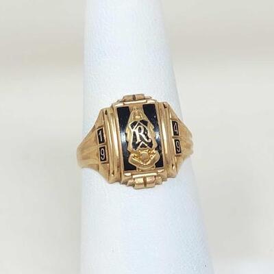 #862 â€¢ 10k Gold 1949 Class Ring, 4.1g approx size 6.