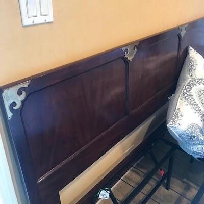 Campaign-style headboard