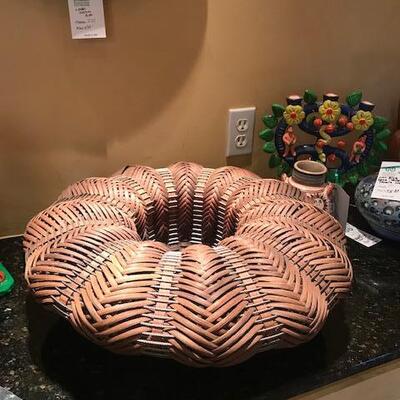 Rare signed unique basket