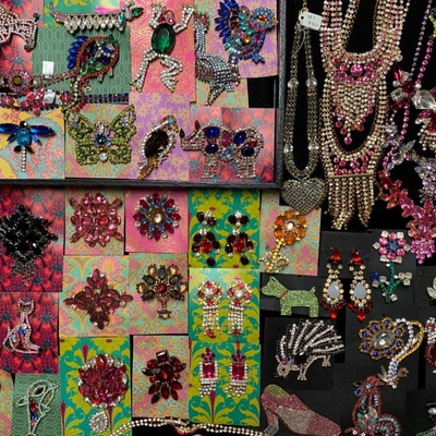 Sparkling vintage rhinestone jewelry direct from the factories of the Czech Republic, all 50% off!