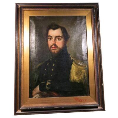 19th Century Oil On Canvas Portrait