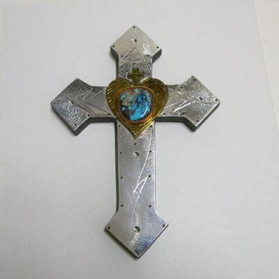 Thom Wheeler Silver Cross with Gold