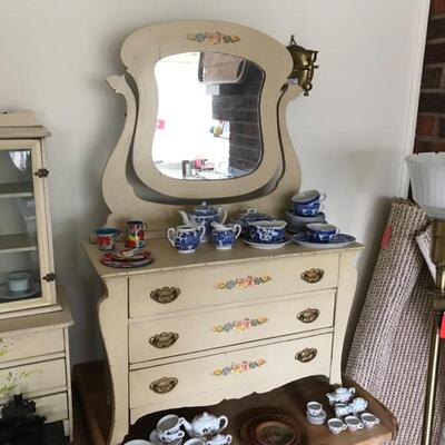 Doll Dresser for Doll Clothes, Doll Dishes