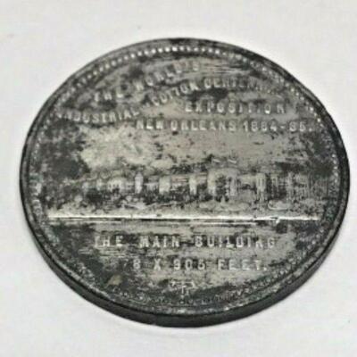 https://www.ebay.com/itm/124977506906	MGS103B NEW ORLEANS WORLDS EXPOSITION 1884-1885 POT METAL COIN		 BIN 	 $199.99 
