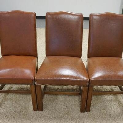 1179	3 BROWN NAUGAHYDE CHAIRS
