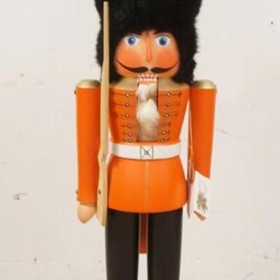 1320	FLOOR STANDING W GERMAN NUTCRACKER, PIECE OF BEARD IS LOOSE, 34 1/2 IN HIGH
