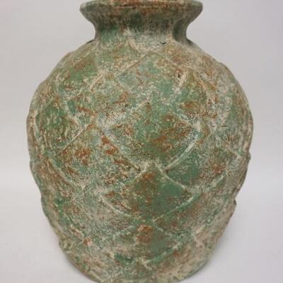 1098	LARGE DECORATED POTTERY FLOOR URN, 18 IN HIGH
