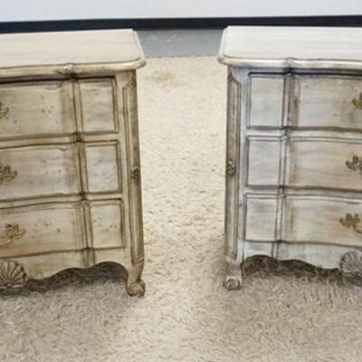 1198	PAIR OF WELLINGTON HALL 3 DRAWER NIGHTSTANDS, 30 IN W, 34 IN H, 20 3/4 IN DEEP
