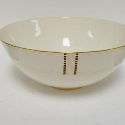 1101	LENOX JEWELED ESSENCE BOWL PLUS SALT SAKER & PEPPER GRINDER, 11 IN DIAMETER, 4 1/2 IN HIGH
