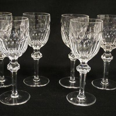 1063	6 WATERFORD CRYSTAL GOBLETS, 7 1/4 IN
