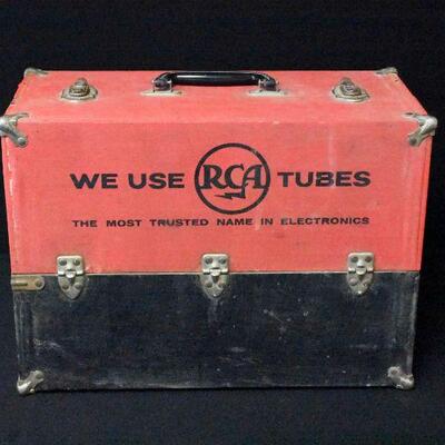 Vintage RCA Tube Service Case with Tubes & More