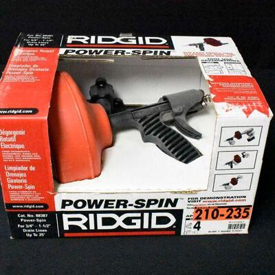 Ridgid Power Spin Drain Cleaner Snake w/Autofeed