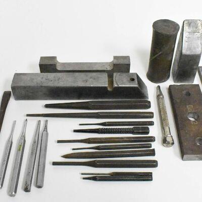 Various Punches Chisels Etc.