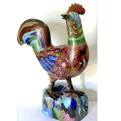 Chinese Cloisonne Rooster