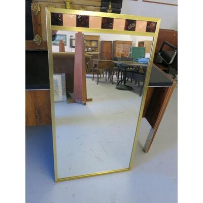 Tile and Brass Mirror