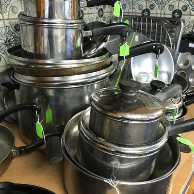 Revere Ware pots and pans
