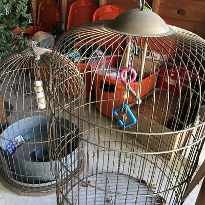 Large Brass Bird Cages