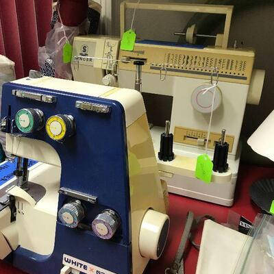 Superlock Electronic Serger, Singer Regular and Featherlight sewing machines
