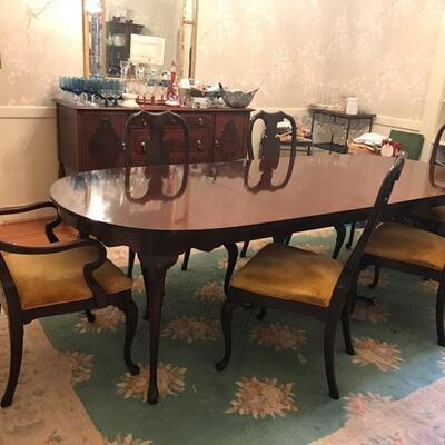 Table $995
set of 6 chairs $595