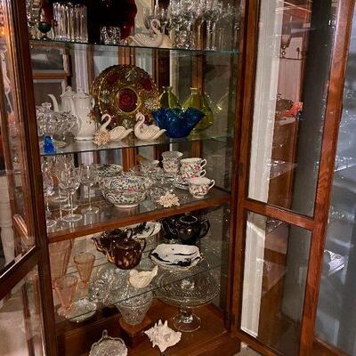 Glassware, teapots, vases