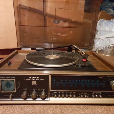 COMPLETE VINTAGE STEREO SYSTEMS WITH STAND