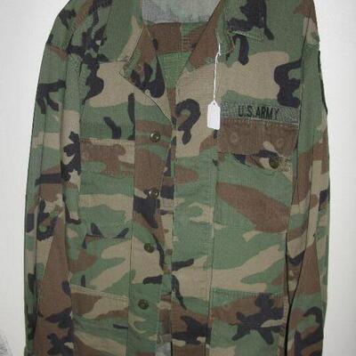 Army camo shirt and pants  vintage 