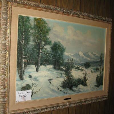 large Palini oil painting  BUY IT NOW $ 185.00