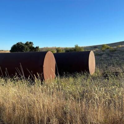 #1700 â€¢ 2 Large Steel Tanks