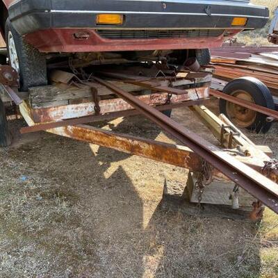 #2142 • Angle Iron, Steel Bars, And More: Steel Only Trailer And Car Not Included